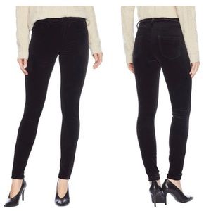 Blank NYC black velvet pants The Great Jones high rise skinny size 25